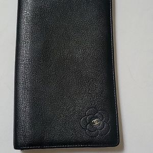 Chanel vintage bifold long wallet